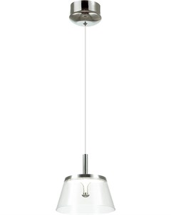 Потолочный подвесной светильник 4108 7L белый хром прозрачный Подвес LED 7W ABEL Odeon light