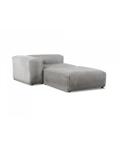 Модульный диван sorrento серый 210x63x140 см Ogogo