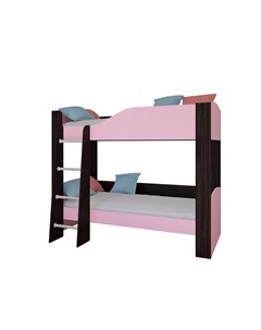 Кровать двухъярусная астра 2е без ящика венге розовый розовый 193 4x110x150 5 см Рв-мебель