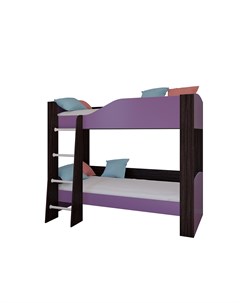 Кровать двухъярусная астра 2е без ящика венге фиолетовый фиолетовый 193 4x110x150 5 см Рв-мебель
