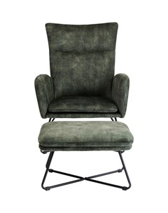 Кресло пуф leeds зеленый 71x99x80 см Kare