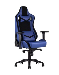 Кресло игровое topchairs racer premium синий 72x132x73 см Stoolgroup
