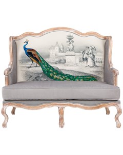 Двухместный диван королевская птица серый 132x115x64 см Object desire