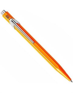 Ручка шариковая Office Popline M синие чернила коробка Orange Fluo 849 530 Carandache