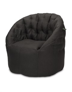 Кресло мешок австралия угольный 95x105 черный 95x105x95 см Пуффбери