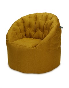 Кресло мешок австралия горчичный 95x105 коричневый 95x105x95 см Пуффбери