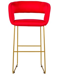 Кресло полубарное walter красный 57x89x55 см R-home