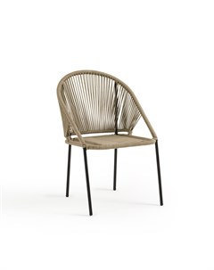 Кресло столовое для сада san monica бежевое бежевый 64x85x57 см Laredoute
