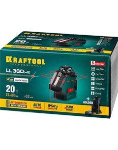 Лазерный нивелир LL360 2 34645 2 Kraftool