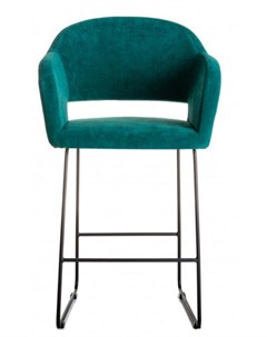 Кресло полубарное oscar зеленый 60x98x59 см R-home