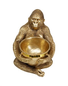 Статуэтка gorilla золотой 33x41x34 см Kare