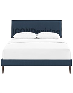Кровать plain синий 205x120x210 см Icon designe