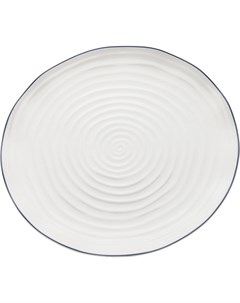 Тарелка swirl белый 3 см Kare