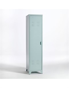 Шкаф 1 дверный для одежды из метала hiba синий синий 43x180x50 см Laredoute
