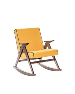 Кресло качалка вест желтый 65x84x86 см Комфорт