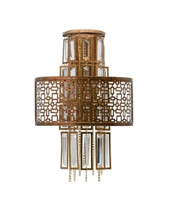 Настенный светильник марокко 1 коричневый 31x48x18 см Mw light