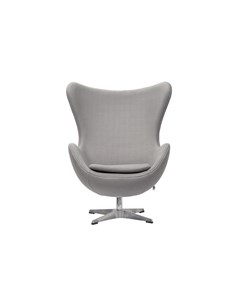 Кресло egg chair серый 76x110x76 см Bradexhome