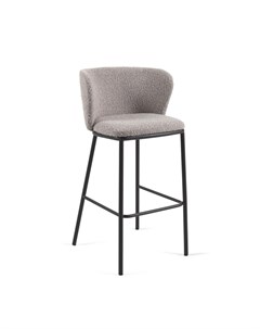Барный стул ciselia светло серый 102 54 серый 54x102x48 см La forma