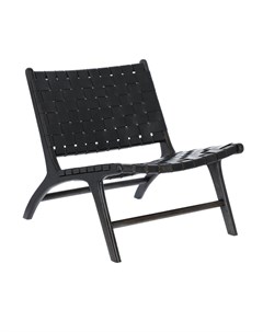 Кресло черное calixta черный 65x70x76 см La forma