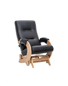 Кресло глайдер эталон черный 57x95x87 см Комфорт
