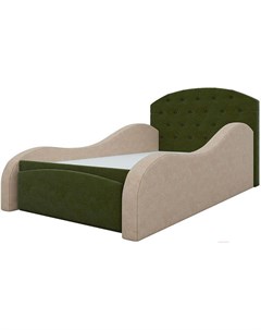 Кровать Майя 10 кровать тахта 58225 микровельвет зеленый бежевый Mebelico