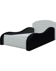 Кровать Майя 10 кровать тахта 58230 экокожа белый черный Mebelico