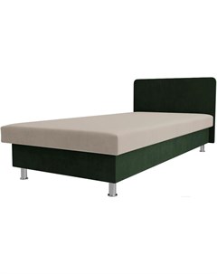 Кровать Мальта Велюр бежевый зеленый Mebelico