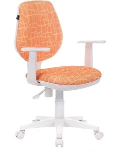 Офисное кресло Fancy MG 201W с подлокотниками с рисунком Giraffe белый 532407 Brabix