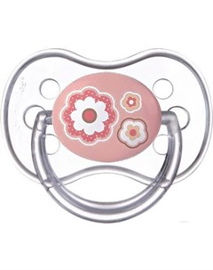 Пустышка Newborn Baby силиконовая круглая 0 6мес розовый Canpol