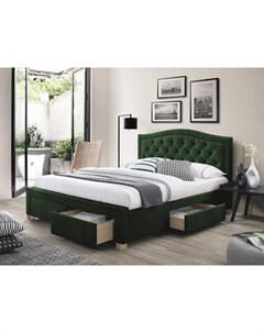 Кровать Electra Velvet 160 200 зеленый Signal