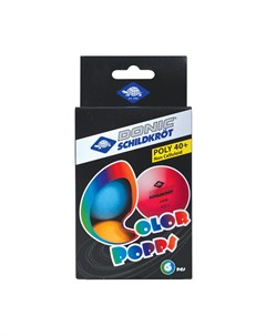Мячи для настольного тенниса Schildkrot Colour Popps Poly 6 шт Donic