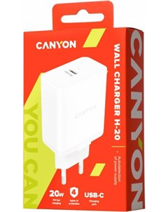 Сетевое зарядное устройство CNE CHA20W Canyon