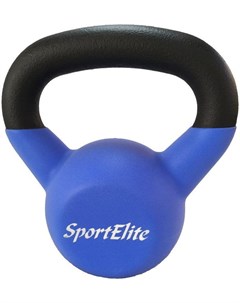 Гиря SportElit чугунная с виниловым покрытием 8 кг Sport elite
