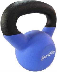 Гиря SportElit чугунная с виниловым покрытием 16 кг матовая Sport elite
