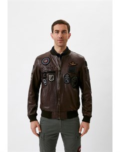 Куртка кожаная Aeronautica militare