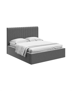 Кровать dijon серый 198x135x225 см Ogogo