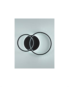 Светодиодная потолочная люстра с пультом novas 60 45 черный 60x15x45 см Moderli