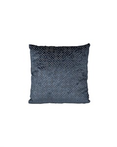 Подушка декоративная с вышивкой геометрия синяя синий 45x45 см Garda decor