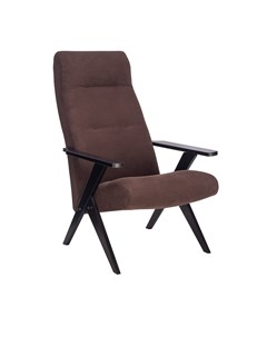 Кресло tinto релакс коричневый 63x100x95 см Leset