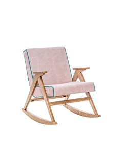Кресло качалка вест розовый 65x84x86 см Leset