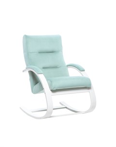 Кресло качалка милано голубой 68x100x80 см Leset