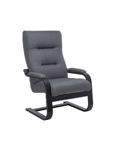 Кресло оскар серый 68x100x80 см Leset