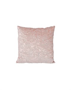 Подушка декоративная с кружевом розовая розовый 45x45 см Garda decor