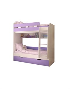 Кровать двухъярусная юниор 5 фиолетовый 1932x2016x832 см Ярофф