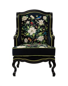 Кресло цветущая аристократка черный 64x106x66 см Object desire