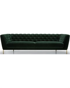 Темно зеленый диван valentin зеленый 241x70x86 см Sits