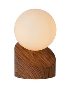 Настольная лампа len коричневый 10x16x10 см Lucide
