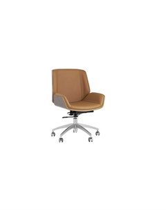 Кресло офисное topchairs crown коричневое коричневый 60x90x62 см Stoolgroup