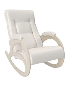 Кресло качалка модель 4 белый 59x88x105 см Комфорт