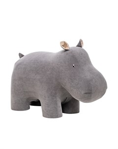 Пуф hippo серый 40x65x90 см Leset